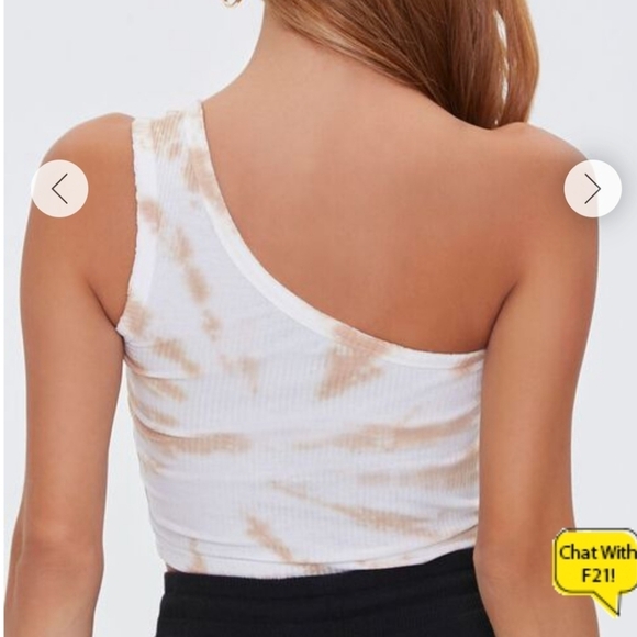 Forever 21 NWT One shoulder croptop - Picture 4 of 10